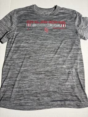 Jordan Nike Oklahoma Sooners Football Grey Dri-FIT T-Shirt Mens Large